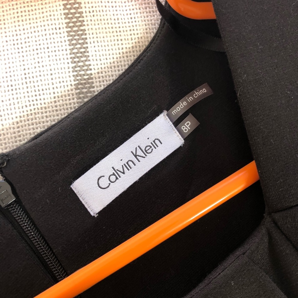 SOLD Black Calvin Klein Cocktail Dress - Picture 2 of 2